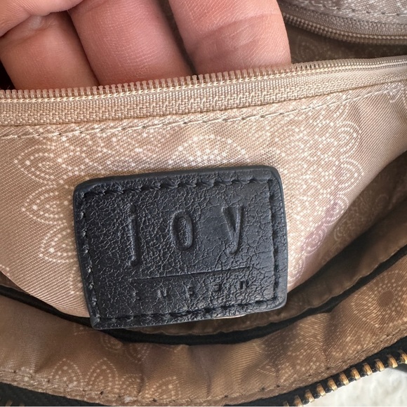 Joy Susan Black Vegan Leather Small Crossbody Wristlet Bag Convertible - Picture 8 of 10